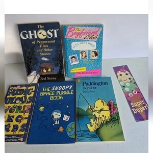 Paperback Novel Book Lot Vintage Young Adult Children Bonus Bookmark